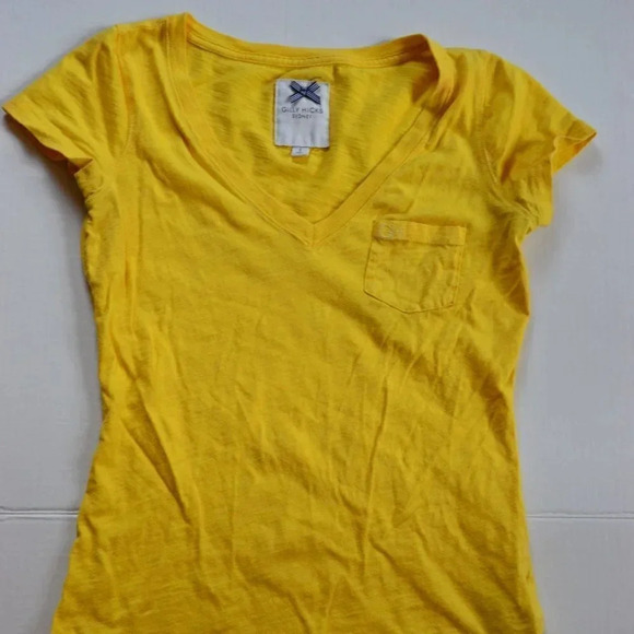 GILLY  HICKS Yellow Tee - Picture 1 of 5